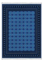 Koyu Tonlu Geometrik Desenli Halı | FM-2428