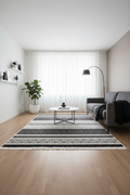 Minimalist Geometrik Desenli İskandinav Halısı | FM-2412