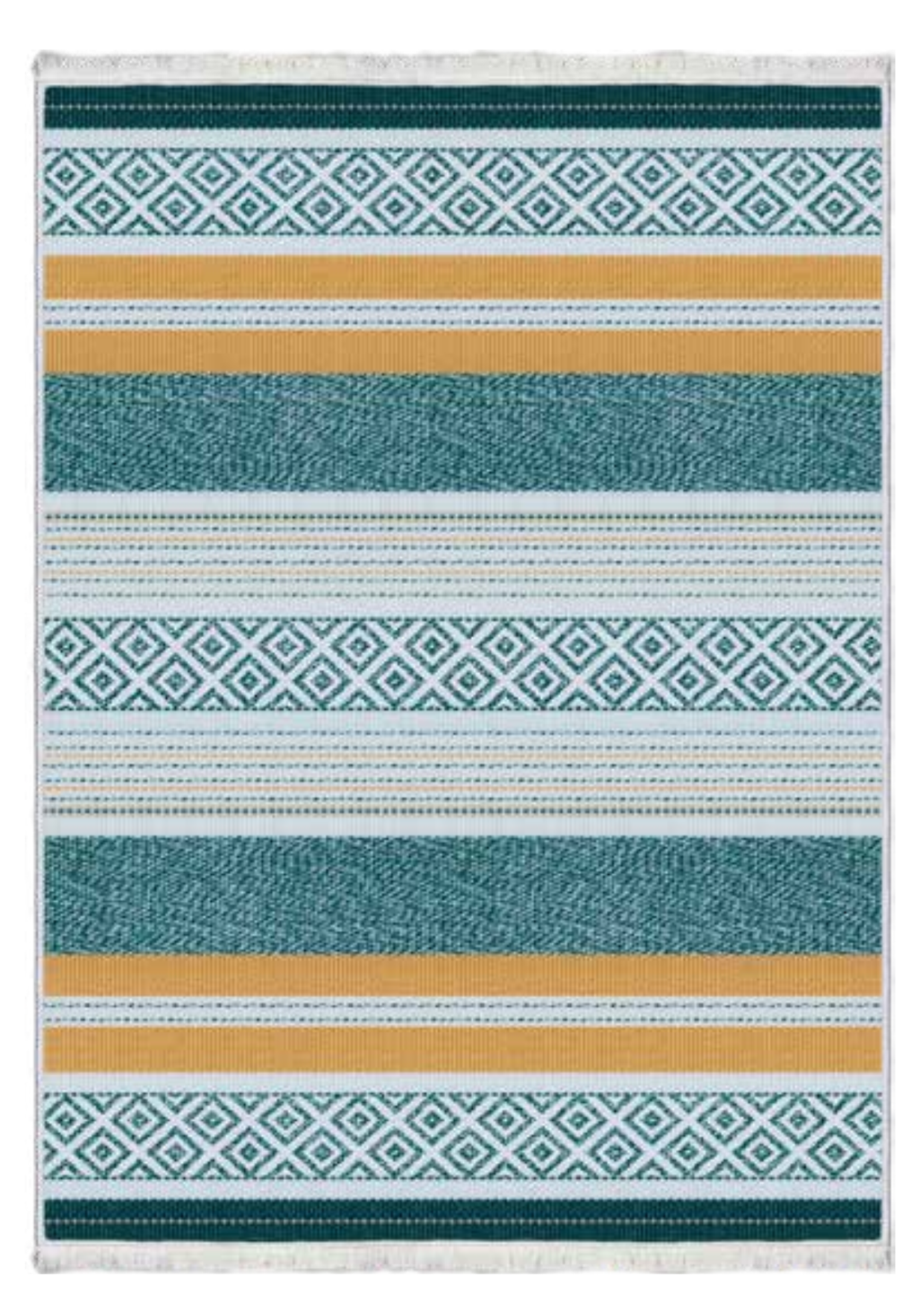 Geometrik Motifli Scandi Stil Halı | FM-2416