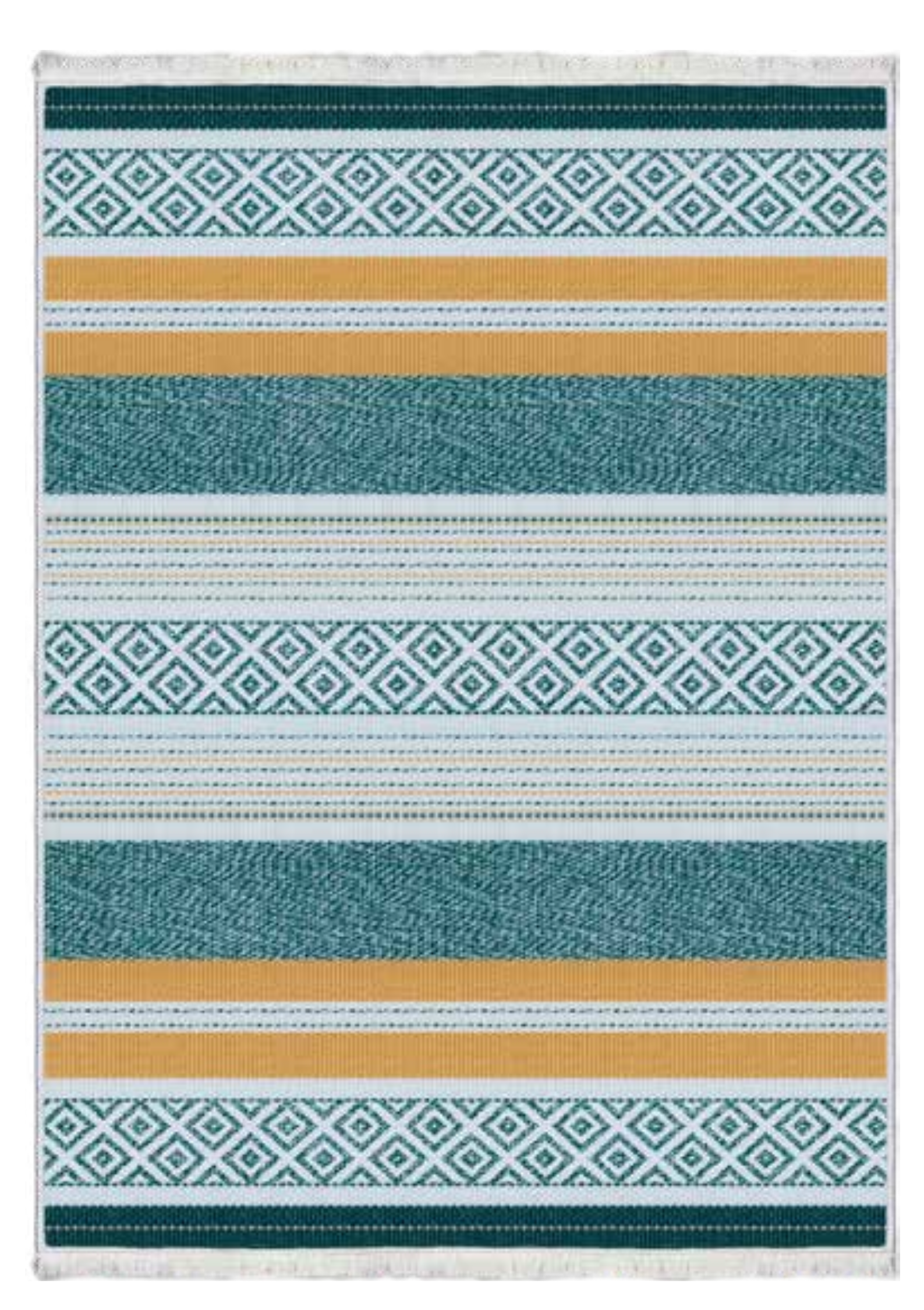 Geometrik Motifli Scandi Stil Halı | FM-2416