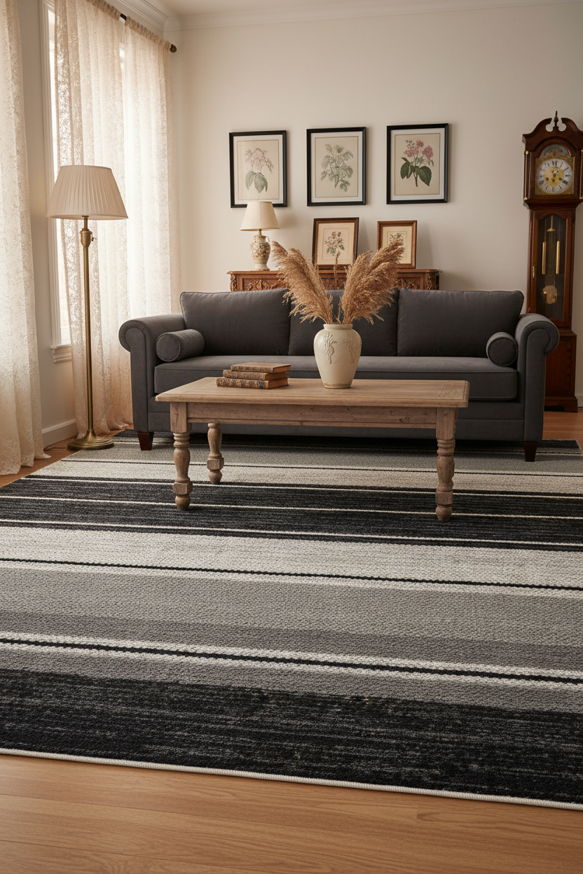 İskandinav Tarzı Simetrik Desenli Halı | FM-2459