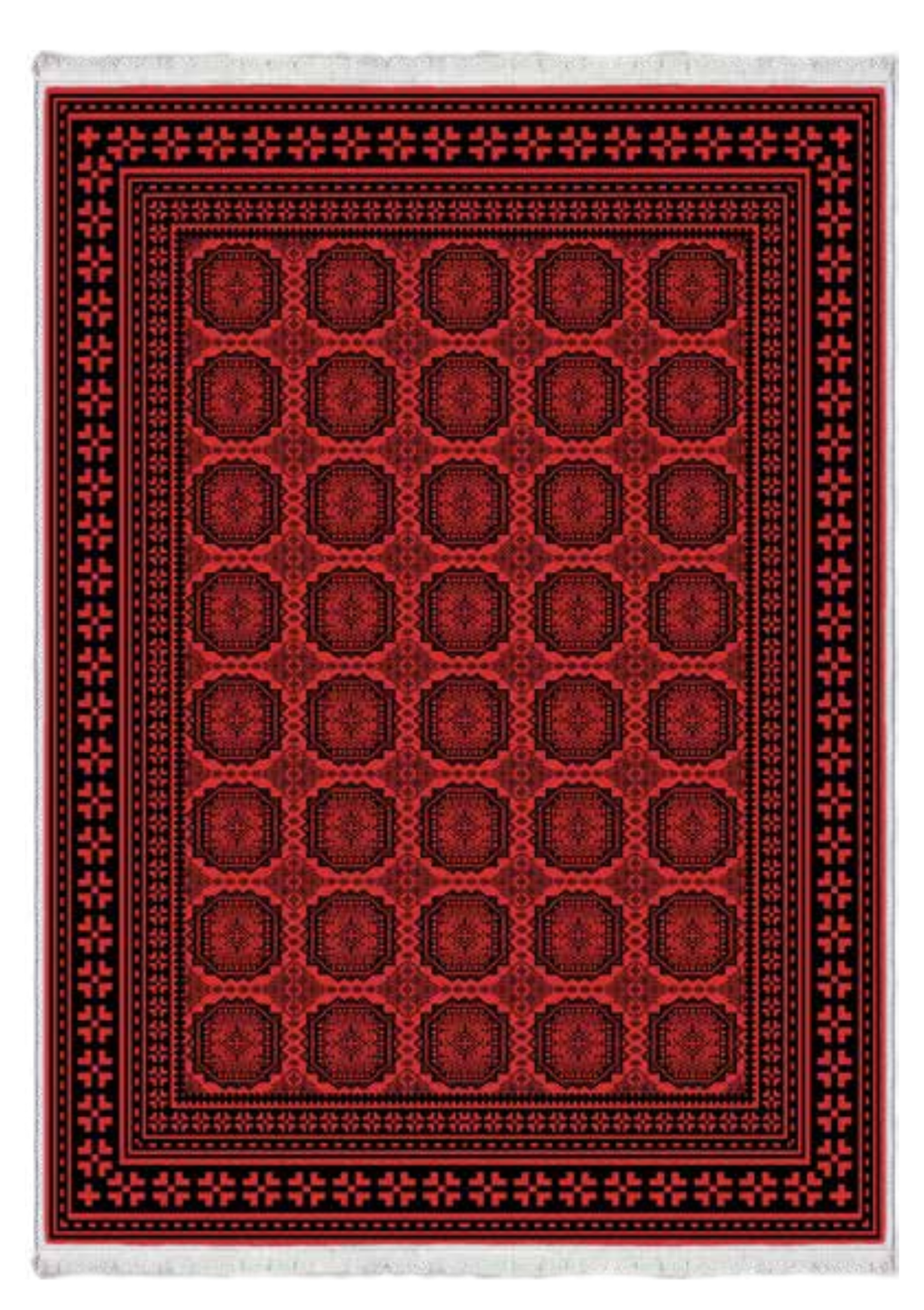 Geometrik Desenli Geleneksel Halı | FM-2429