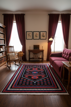 Soluk Tonlu Vintage Desenli Halı | FM-2357