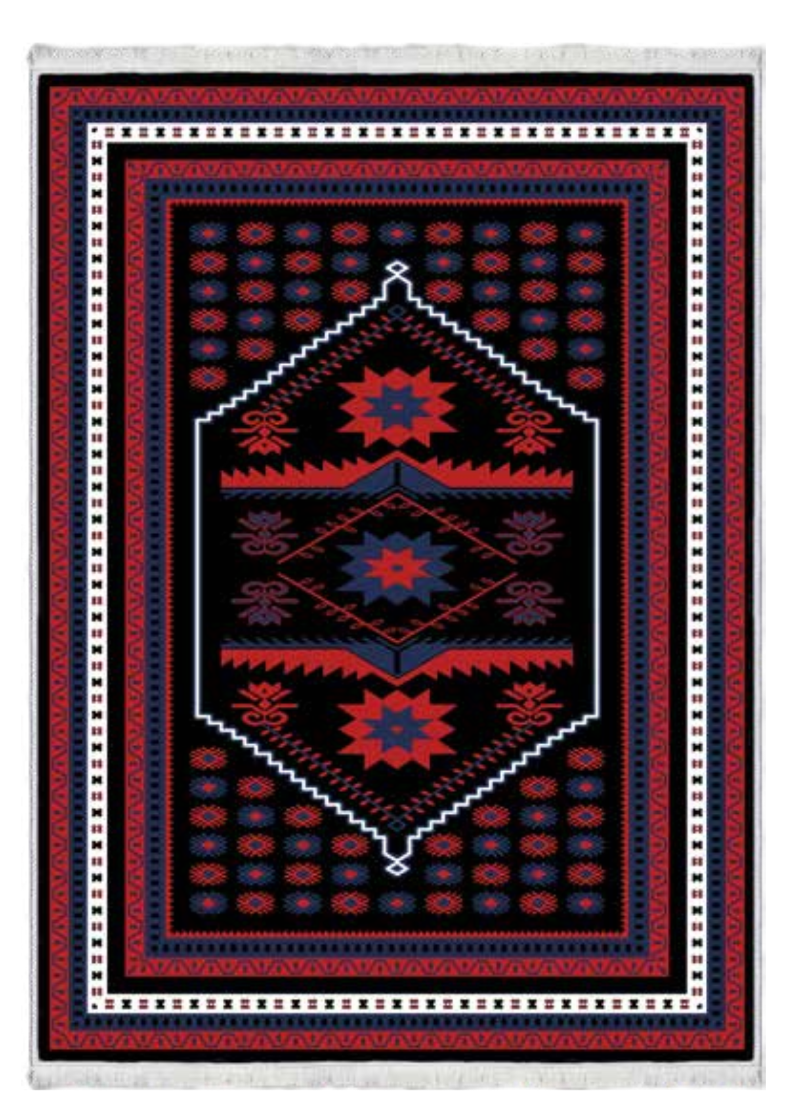 Soluk Tonlu Vintage Desenli Halı | FM-2357