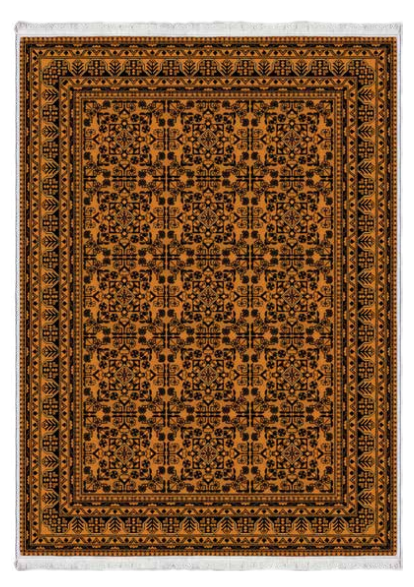 Tribal Motifli Dekoratif Halı | FM-2431