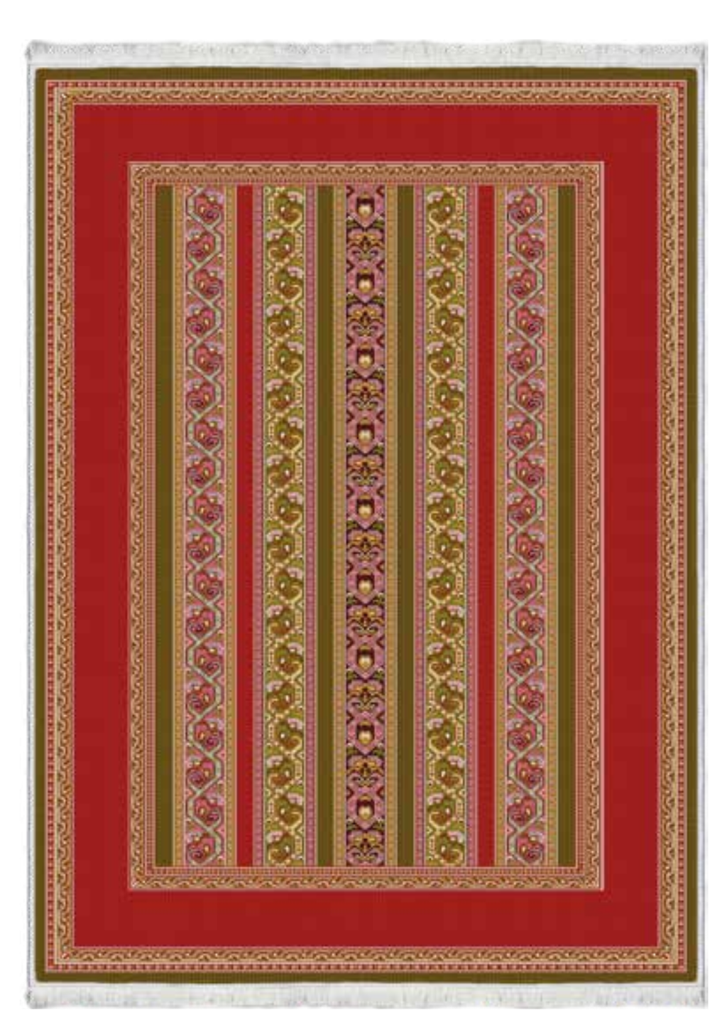 Boho Tarzı Vintage Desenli Salon Halısı | FM-2358