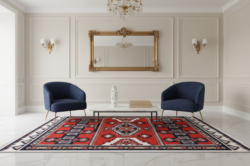 Koyu Tonlu Vintage Tribal Halı | FM-2488