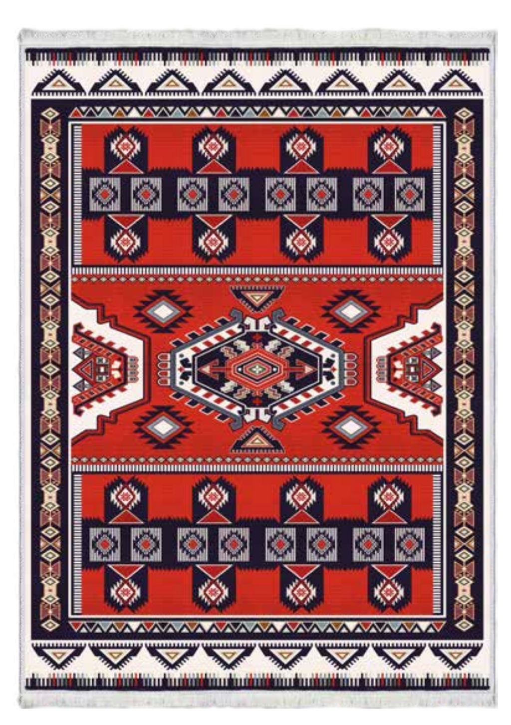 Koyu Tonlu Vintage Tribal Halı | FM-2488