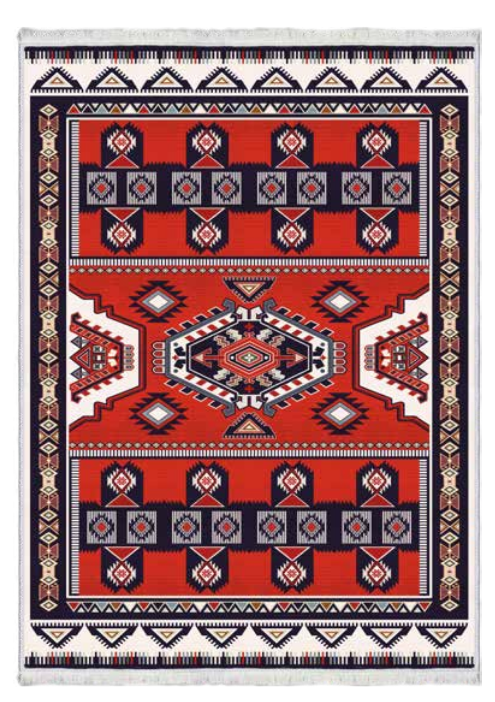 Koyu Tonlu Vintage Tribal Halı | FM-2488