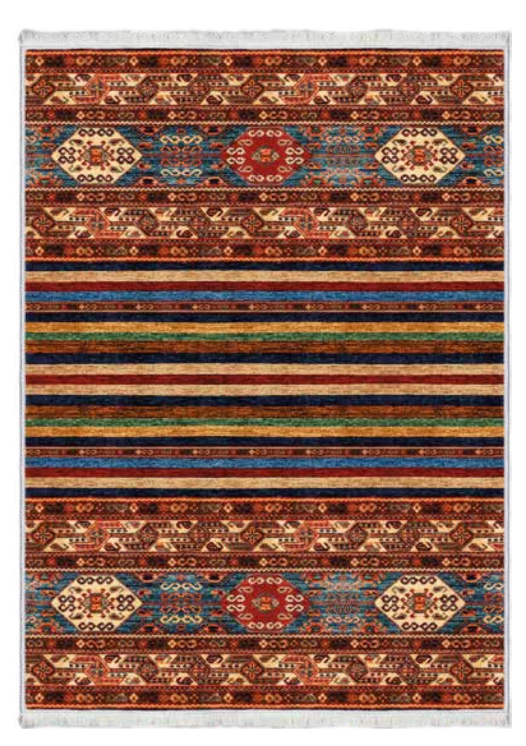 Çok Renkli Etnik Desenli Halı | FM-2553