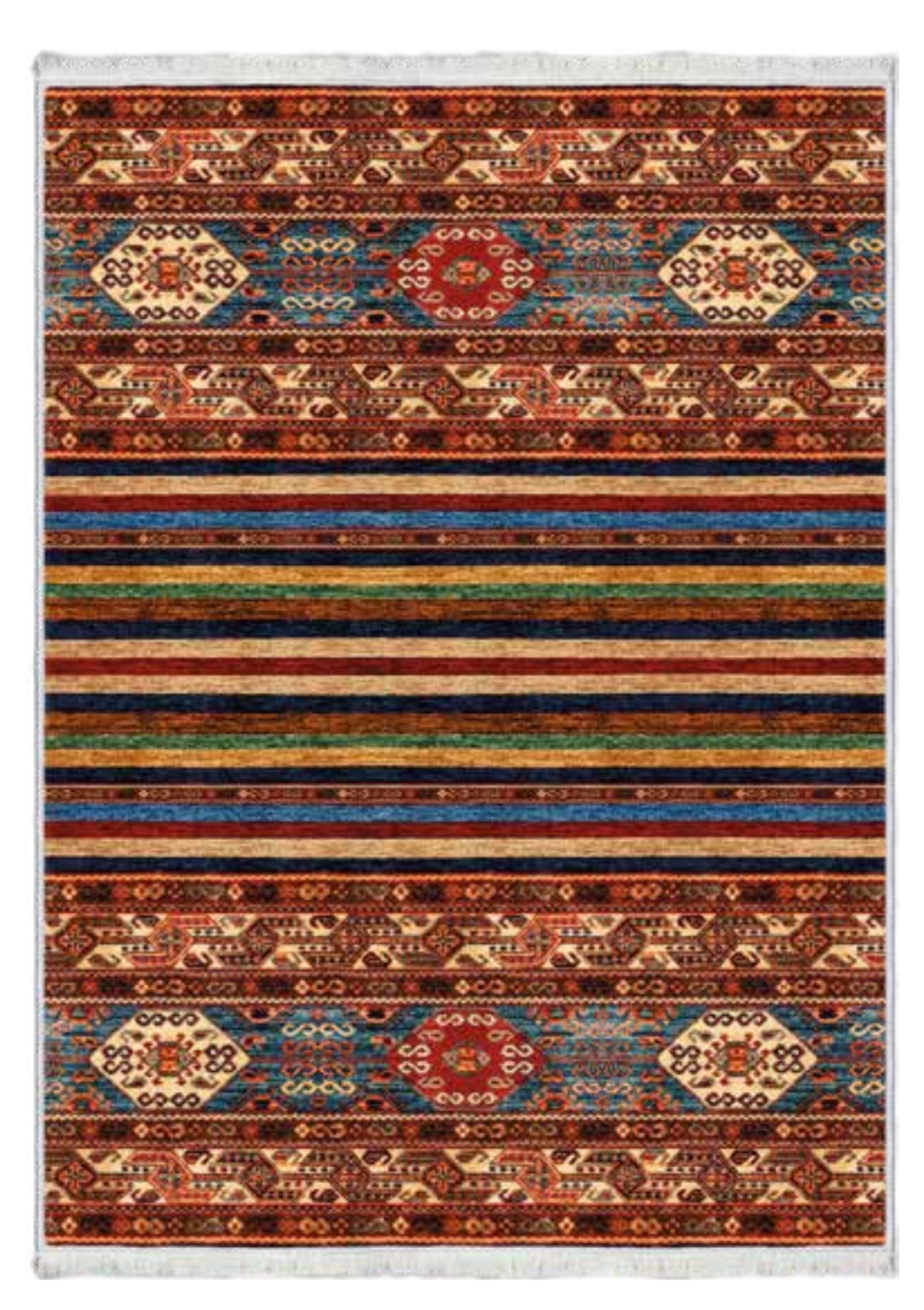 Çok Renkli Etnik Desenli Halı | FM-2553