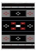 Tribal Etnik Desenli Halı | FM-2408