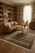 Boho Tarzı Etnik Motifli Halı | FM-2417