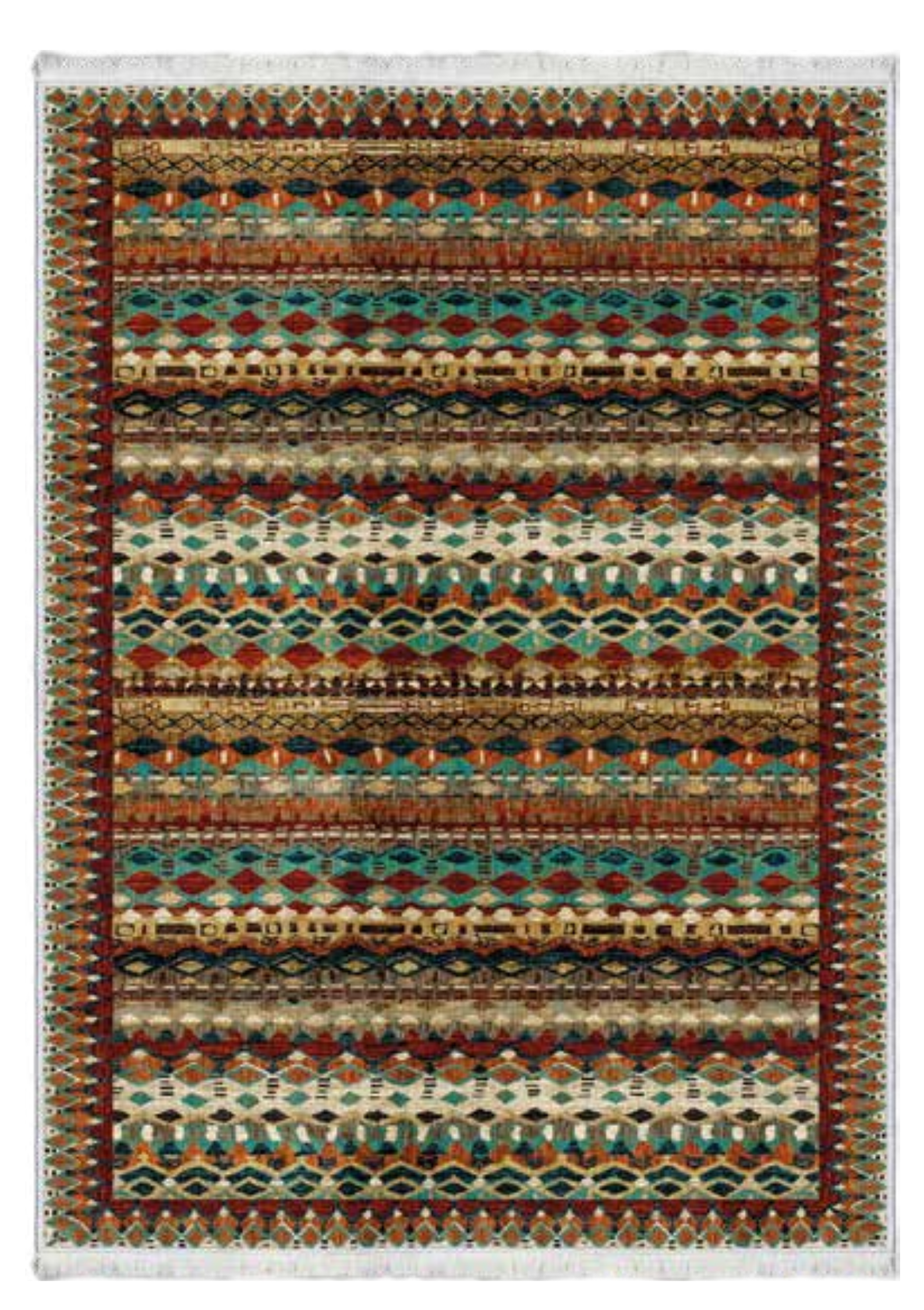 Boho Tarzı Etnik Motifli Halı | FM-2417