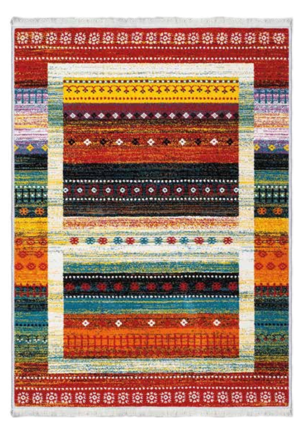 Etnik Kilim Motifli Desenli Halı | K-263