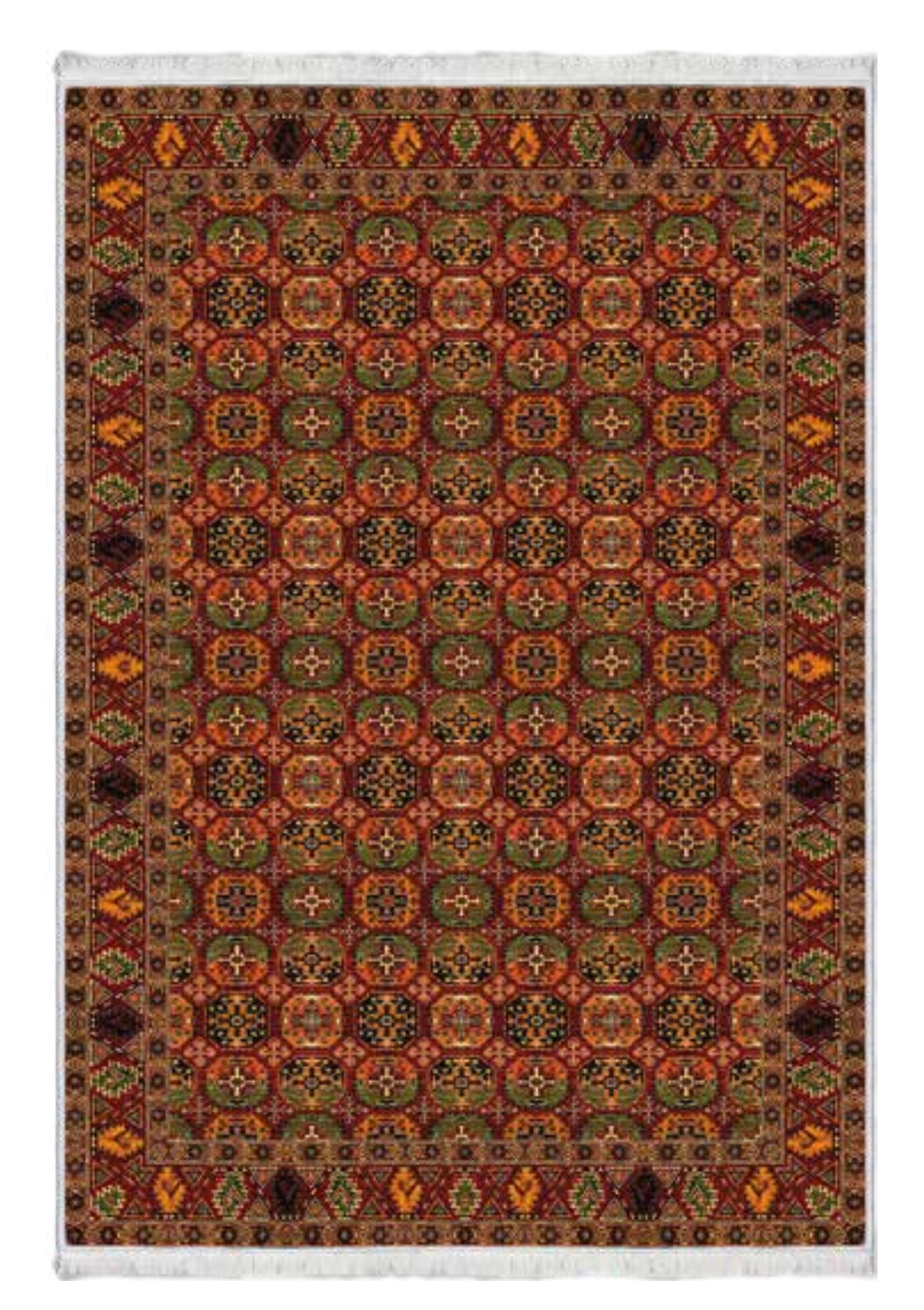 Klasik Etnik Motifli Salon Halısı | FM-2354