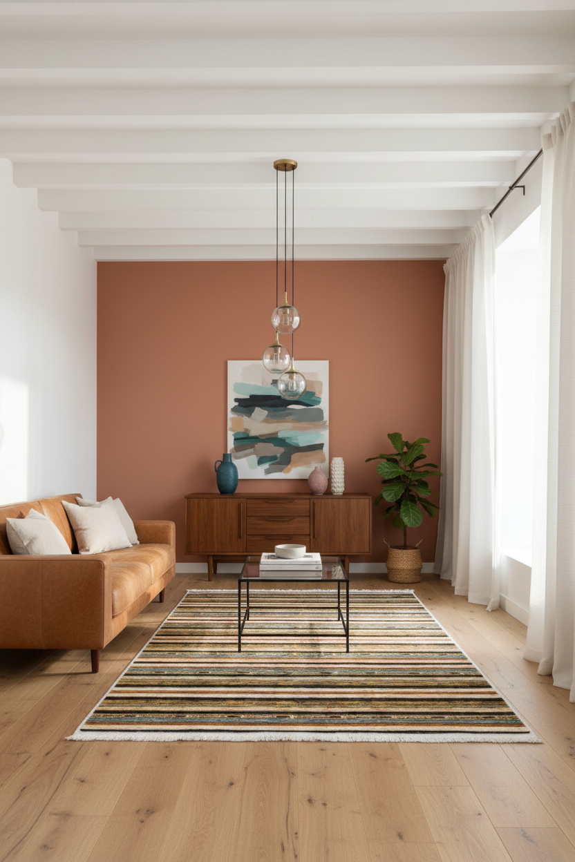 Modern Etnik Desenli Halı | FM-2577