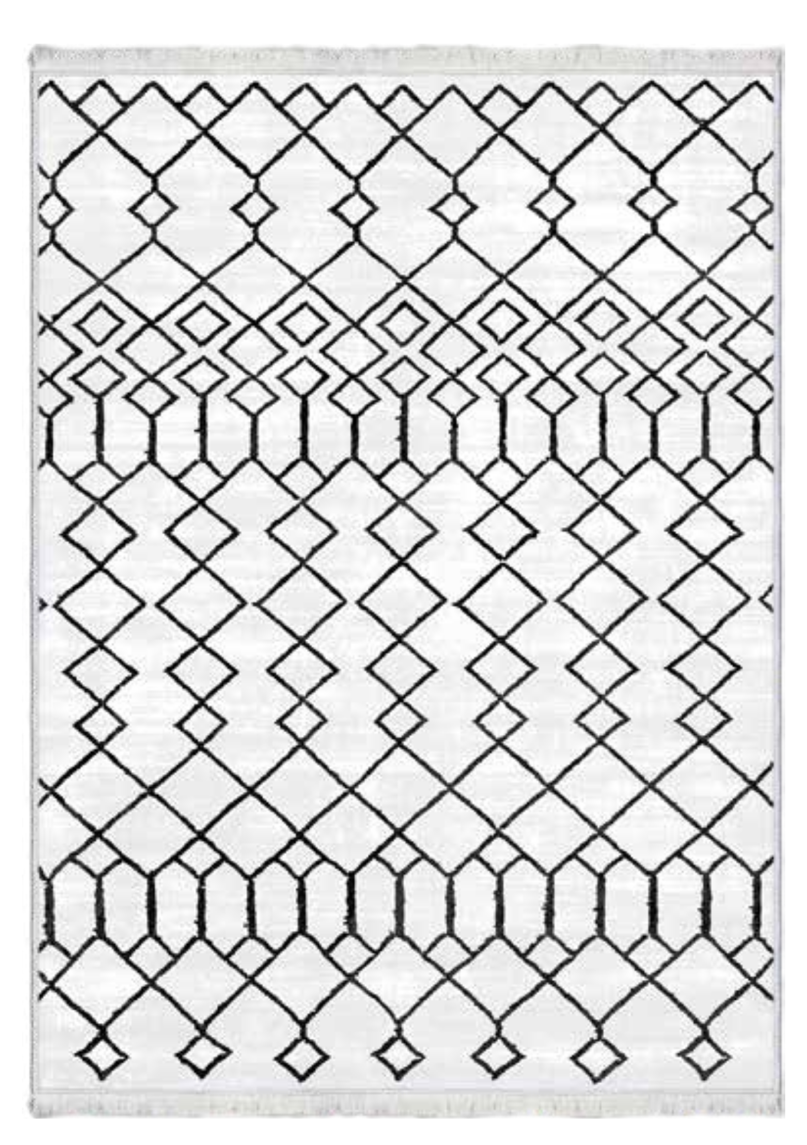 Fas Tarzı Geometrik Desenli Halı | FM-2554