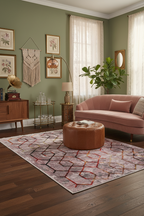 Açık Renkli Çizgili Modern Halı | FM-2437